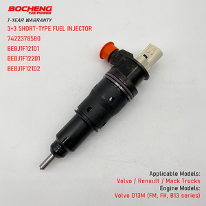 หัวฉีดดีเซลคอมมอนเรล 7422378580 สำหรับเครื่องยนต์ Volvo D13M Renault Mack Truck รุ่น BEBJ1F12101 BEBJ1F12201 - Product Image 1