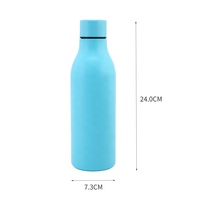 Beauchy 18oz 550ml Géométrie Motif Moyen Bouche Sport En Acier Inoxydable À Double Paroi Isolé Bouteille D'eau avec logo Personnalisé