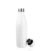 Bouteille d'eau isotherme en acier inoxydable à double paroi, forme cola, avec bouchon à bec verseur, 500 ml – Produits écologiques 2025