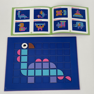 Nuovi Giocattoli Montessori di Costruzione, <span class=keywords><strong>Puzzle</strong></span> Interattivi di Pixel Art in Carta Movibili, Sfida di Apprendimento con Diverse Forme di Animali per Bambini - Product Image 2