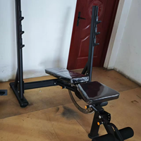 XOYOOU Banc de musculation réglable commercial, banc de musculation rétractable, banc de musculation réglable inclinable/déclinable/plat
