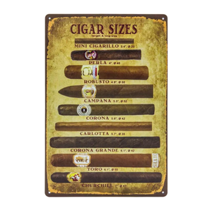 <span class=keywords><strong>Atelier</strong></span> bar décoration murale métal signe Vintage cigares étain signe <span class=keywords><strong>Plaque</strong></span> murale rétro tabac métal affiche Cigarettes publicité affiches - Product Image 1