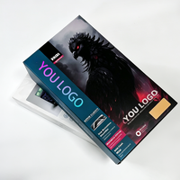 Boîte d'emballage personnalisée en papier avec revêtement UV laser de qualité supérieure pour film protecteur de téléphone portable en verre trempé