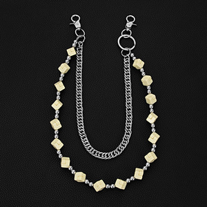 Nuova Tendenza: Catena per Jeans da Donna a Doppio Strato con <span class=keywords><strong>Cubo</strong></span> <span class=keywords><strong>di</strong></span> <span class=keywords><strong>Rubik</strong></span> Colorato, Catena per Vita Artigianale, Ciondolo per Jeans - Product Image 4