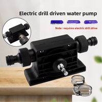 Mini Bomba de Agua Portátil de Alto Flujo Accionada por Taladro Eléctrico, Dos Conectores, Modelo HP-003, Rango de Temperatura 5-49, Hecho en China