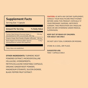 Suplemento de Cúrcuma de Alta Potencia, Apoyo para el Sistema Inmunológico y las Articulaciones, Respuesta Saludable a la Inflamación para Hombres y Mujeres, Cápsulas de Cúrcuma - Product Image 3