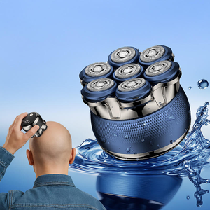 เครื่องโกนหนวดไฟฟ้าแบบพกพาสำหรับผู้ชาย 7 ใบมีด รุ่นมืออาชีพ ใช้โกนเครา ตัดแต่งขน โกนหนวด ล้างทำความสะอาดได้ สำหรับใช้ในบ้าน มาตรฐาน IPX7 - Product Image 2