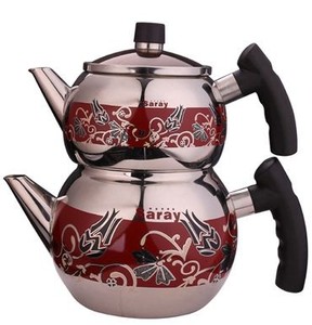 Ensemble de bouilloire double théière <span class=keywords><strong>turque</strong></span> 1.0L & 1.5L avec couvercles et poignées antidérapantes en bakélite Double théière <span class=keywords><strong>turque</strong></span> - Product Image 6
