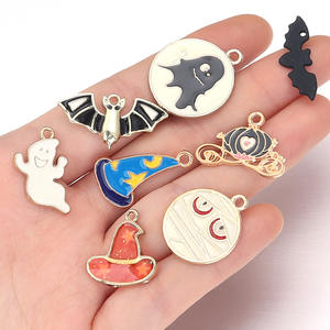 จี้ห้อยคอสไตล์พังก์น่ารักแบบด้านเดียวสำหรับฮาโลวีน  งาน DIY  ทำจากโลหะผสมสังกะสี  ใช้ตกแต่งเครื่องประดับ สร้อยข้อมือ พวงกุญแจ - Product Image 1