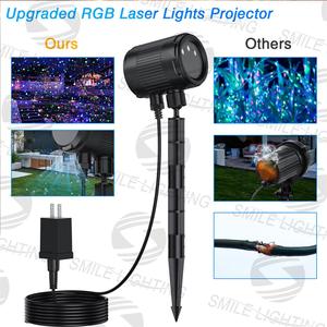 Giáng sinh đèn chiếu ngoài trời, 3 màu đom đóm ánh sáng hiển thị, IP44 không thấm nước ánh sáng chiếu ngoài trời với điều khiển từ xa - Product Image 2