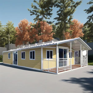 Casa contenedor móvil para vivir, 2 dormitorios, 2 baños, chalets prefabricados amueblados, casa contenedor extensible de 20 pies y 2 dormitorios - Product Image 5