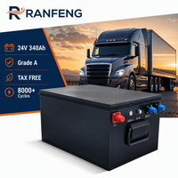 Baterai Truk LiFePO4 24V 340Ah, AC Parkir, Baterai Lithium Ion Siklus Dalam, BMS Terintegrasi, 6000 Siklus, Solid State
