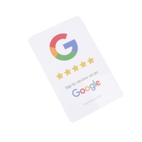 Personnalisez le tableau d'affichage des menus NFC en acrylique vierge avec code QR Socia Media Avis Google Support NFC personnalisé