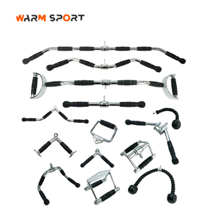 Set de Accesorios para Máquina <span class=keywords><strong>Smith</strong></span> de Gimnasio en Casa de Fábrica, Agarre, <span class=keywords><strong>Barra</strong></span> de Presión, Cuerda para Tríceps y Accesorio para Cable - Product Image 3