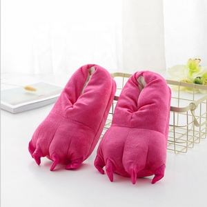 Pantoufles en peluche douces unisexes pour la maison, déguisement animal cosplay, chaussures à griffes, pantoufles amusantes en peluche - Product Image 5