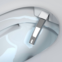 Nouveau design d'une seule pièce intelligente intelligente toilette en céramique capteur automatique électrique rinçage avec application de salle de bain à commande vocale