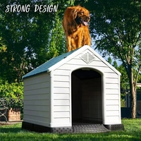 Maison pour chien de grande taille, respirante, lavable, en plastique, pour l'intérieur et l'extérieur, toutes saisons