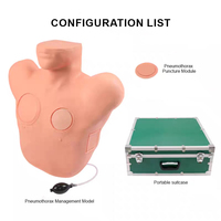Simulador de Entrenamiento para Neumotórax BIX-LQ7, Modelo de Descompresión Torácica, Maniquí de Entrenamiento Médico para Neumotórax por Tensión