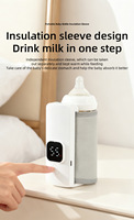 Chauffe-lait sans fil rechargeable, chauffe-biberon portable pour les voyages, l'hiver et l'extérieur
