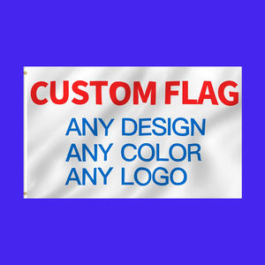 Banderas personalizadas de 3x5 pies de doble cara, venta al por mayor, tamaño personalizado, impresión digital, logotipo, Pancarta, Bandera de personalidad - Product Image 1