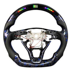 Volante de coche mejorado y modificado para <span class=keywords><strong>Honda</strong></span> <span class=keywords><strong>CIVIC</strong></span> Accord GK5 2014 2015 2016 2017 volante de cuero de fibra de carbono - Product Image 2