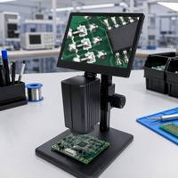 Fournisseur OEM Microscope Tout-en-un 0.7x-4.8x avec commutateur 2S pour la fabrication électronique, mesure sans calibrage MSS-M-YT001