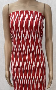 Турецкая ткань с принтом из вискозы для домашнего декора-современный этнический зигзагообразный узор для DIY моды и аксессуаров (модные оптовые поставки) - Product Image 2