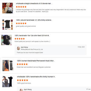 <span class=keywords><strong>Miss</strong></span> Lily Tresses Afro Kinky Bouclées 8 Pouces Noires Brésiliennes Remy Cheveux Humains Permanents Dreadlocks Crochet Bulk Hair 50g En Stock - Product Image 4