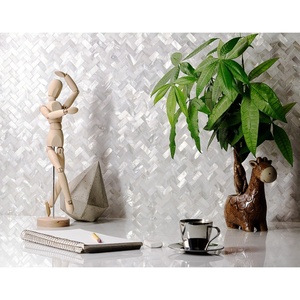 Xương Cá Trắng Tự Nhiên Mẹ Của Ngọc Trai Khảm Gạch Phòng Tắm Nhà Bếp <span class=keywords><strong>Backsplash</strong></span> - Product Image 3