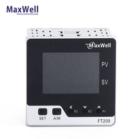 Contrôleur de température PID en plastique PIDMAXWELL FT209 avec écran LCD, sortie relais, entrée thermocouple K/J/PT100, certifié CE, OEM/ODM