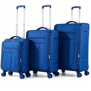 Ensemble de <span class=keywords><strong>valises</strong></span> de voyage en nylon léger et souple à 8 roues, tailles 20, 24, 28 pouces, vente en gros, usine de <span class=keywords><strong>valises</strong></span> DE GER avec logo personnalisé - Product Image 1