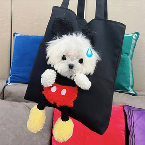 Cartoon Canvas <b>Pet</b> <b>Carrier</b> Bag For Small Dogs And Cats 5-7kg Shoulder Handheld Backpack Soft-Sided <b>Carrier</b> - Product Image 4