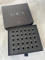 Coffret Cadeau Tiroir pour Huiles Essentielles Beauté - Plan d'Abonnement d'un Mois avec Doublure en Carton Gris, Film Anti-Rayures et Film Brillant