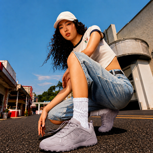 JIAN ER Sneakers da trekking per donna, leggere e traspiranti, scarpe da passeggio casual, antiscivolo, calzature sportive da viaggio - Product Image 6