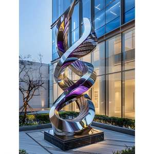 ANW4776 Escultura Cinética Interactiva de Acero Inoxidable 304, Estilo Art Deco, para Aniversarios y Ambientes Dinámicos - Product Image 1