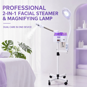 Gran Oferta 2024 Nuevo Vaporizador Facial Profesional de Pie de Alta Calidad para Lifting Facial con Rociador 3 en 1 para Relleno de <span class=keywords><strong>Agua</strong></span> Profunda, Venta al por Mayor, Enchufes US/UK/EU - Product Image 3
