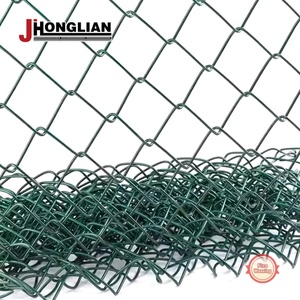 Xây dựng mạ kẽm tạm thời tấm PVC hàng rào màu đen 6 ft x 200 ft 11 máy đo kim loại Chuỗi liên kết hàng rào để bán - Product Image 1