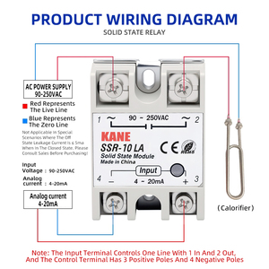 SSR-10LA SCR-10LA một pha mô-đun trạng thái rắn 4-32ma đầu vào 90-250vac đầu ra PID điều khiển nhiệt độ FOTEK Rơle trạng thái rắn - Product Image 3
