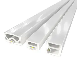 LED esnek silikon lamba gömülü açık Led şerit ışık su geçirmez IP67 yumuşak LED Neon Flex 1010MM 1414MM 1616MM