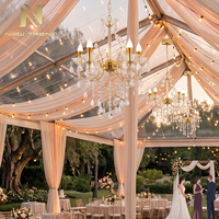 Elegante Lámpara Colgante de Cristal Recargable con Atenuación Táctil LED, Centro de Mesa para Bodas