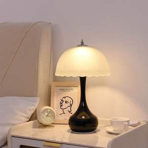 Nordic Retro Table Lamp Simple Girly Warm American Style Bedside Night Lamp Dimmable E12 <b>Bulb</b> Flexible Plug-In for Bedroom Home - Product Image 3