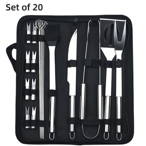 Lot <span class=keywords><strong>de</strong></span> 3 à 20 <span class=keywords><strong>ustensiles</strong></span> <span class=keywords><strong>de</strong></span> <span class=keywords><strong>barbecue</strong></span> personnalisés, accessoires pour le camping, outils <span class=keywords><strong>de</strong></span> cuisson en plein air, <span class=keywords><strong>ustensiles</strong></span> <span class=keywords><strong>de</strong></span> <span class=keywords><strong>barbecue</strong></span>, ensemble d'outils <span class=keywords><strong>de</strong></span> <span class=keywords><strong>barbecue</strong></span> en acier inoxydable - Product Image 6