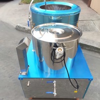 Système intégré de machine d'échaudage de poulet de catégorie industrielle, corps d'acier inoxydable