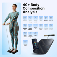 Balance corporelle numérique unique avec impression de rapport personnalisé, balance de composition corporelle numérique personnelle à 8 électrodes, balance corporelle numérique intelligente avec application