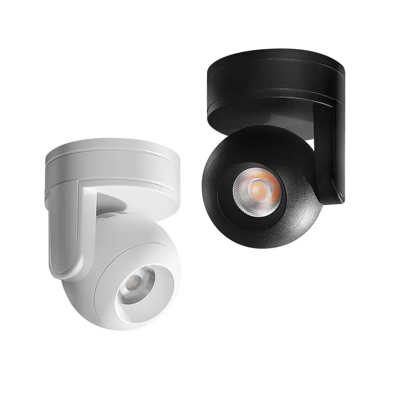 Professional Anti Glare 5W 7W Surface Mounted Wall Washer Spotlight New camera Design Round COB LED Downlight