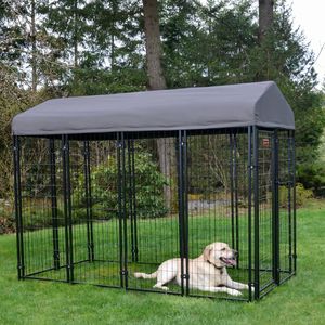 Caseta para Perros Comercial de Alta Resistencia con Valla de Corral de 6 Pies, Alambre de Acero Bajo en Carbono con Recubrimiento en Polvo, Servicio de Modelado 3D - Product Image 1