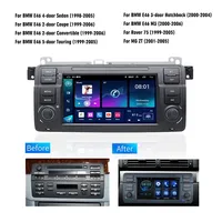 Radio de Coche Android para BMW E46 M3 316 323 328 Coupé 318 320 325 330, Reproductor Multimedia Carplay, Estéreo 2Din, Autoradio con Navegación