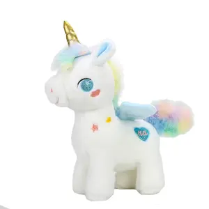 Güzel Unicorn peluş oyuncaklar yüksek kaliteli malzeme konfor oyuncak yumuşak doldurulmuş hayvanlar