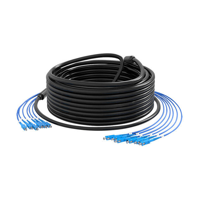 Custom Length 10-1000m Finished Fiber Optic Patch Cord 6.0mm 2-144 Core LSoH Armoured Fiber Optic Cable