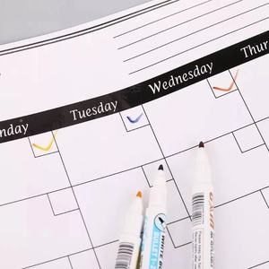 Tablero de menú magnético de borrado en seco para <span class=keywords><strong>cocina</strong></span>, juego de nevera con rotuladores, planificador de comida semanal, hoja de <span class=keywords><strong>pizarra</strong></span> magnética - Product Image 3